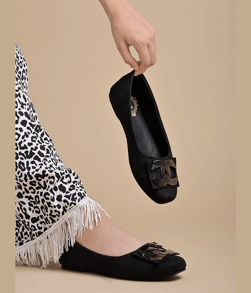 Stylestry Black Women's Casual Ballerinas - Casual Shoes | Buy online on ZillyBuy