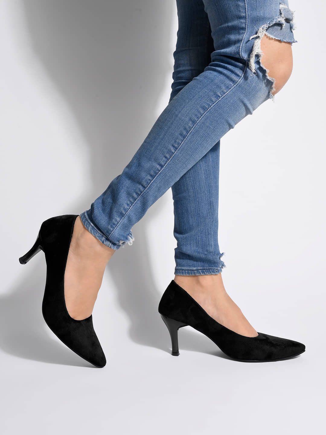 Stylestry Black Women's Pumps Heels - Heels | Buy online on ZillyBuy