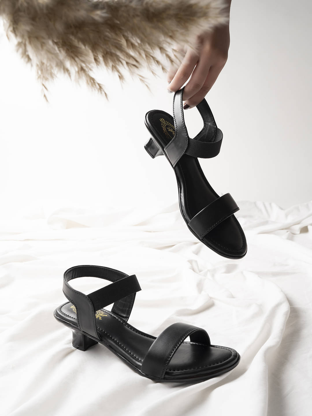     			Stylestry Black Women's Sandal Heels