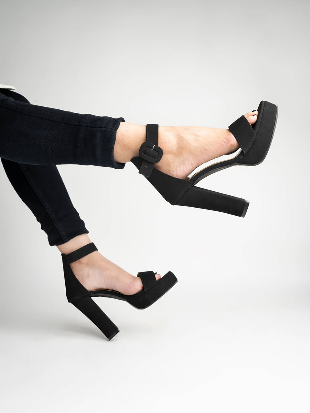 Stylestry Black Women's Sandal Heels - Heels | Buy online on ZillyBuy