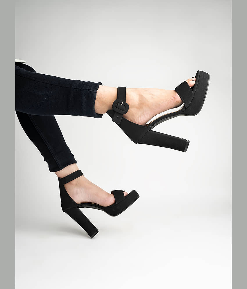 Stylestry Black Women's Sandal Heels - Heels | Buy online on ZillyBuy