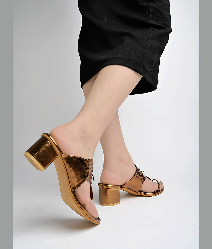 Stylestry Bronze Women's Sandal Heels - Heels | Buy online on ZillyBuy