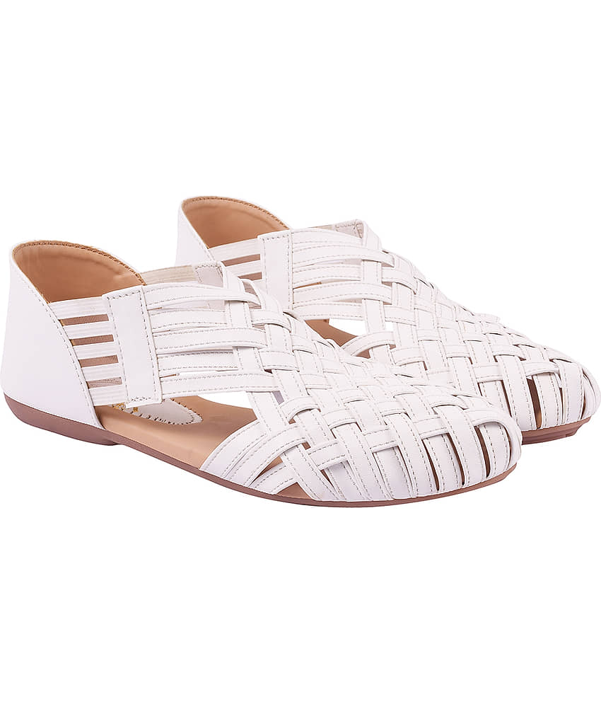 Stylestry White Women's Casual Ballerinas - Casual Shoes | Buy online on ZillyBuy