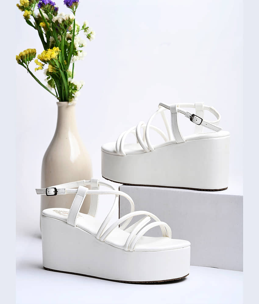 Stylestry White Women's Sandal Heels - Heels | Buy online on ZillyBuy