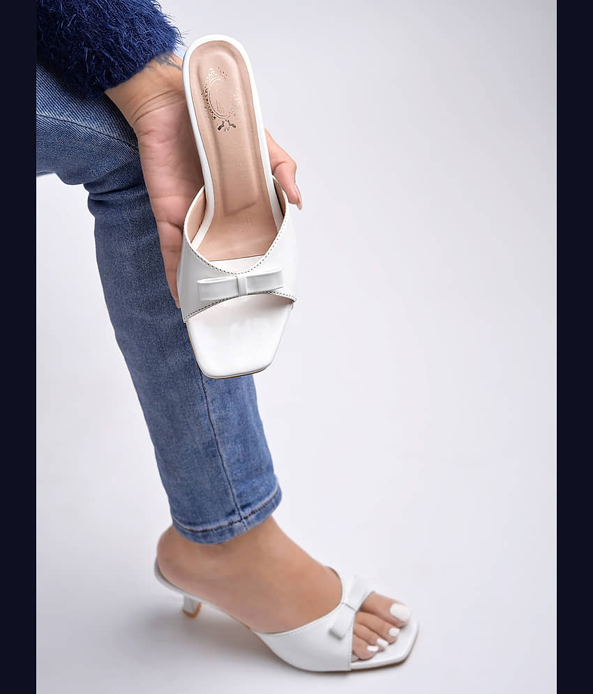 Stylestry White Women's Sandal Heels - Heels | Buy online on ZillyBuy