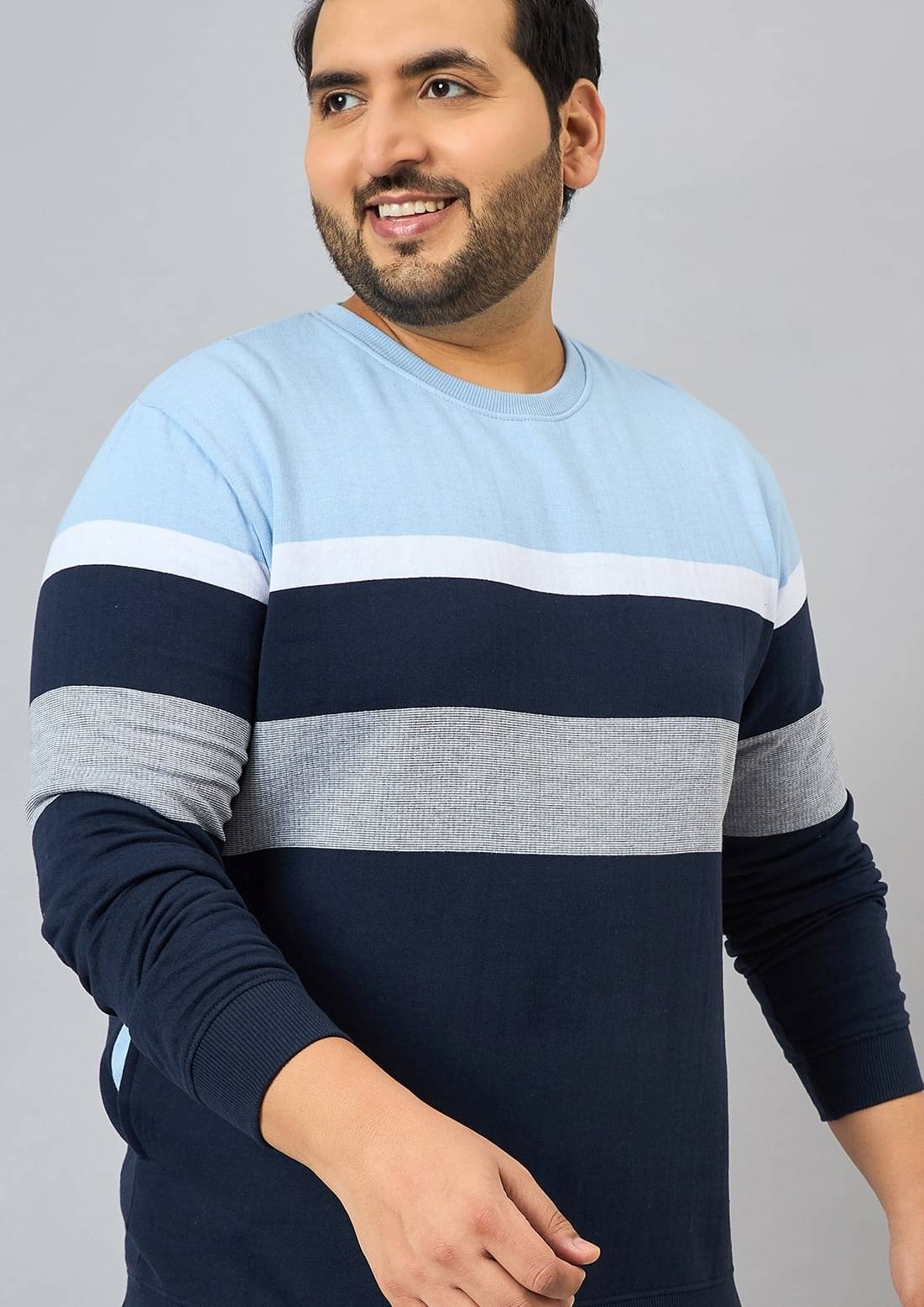     			AUSTIVO Fleece Round Neck Men's Sweatshirt - Multi ( Pack of 1 )