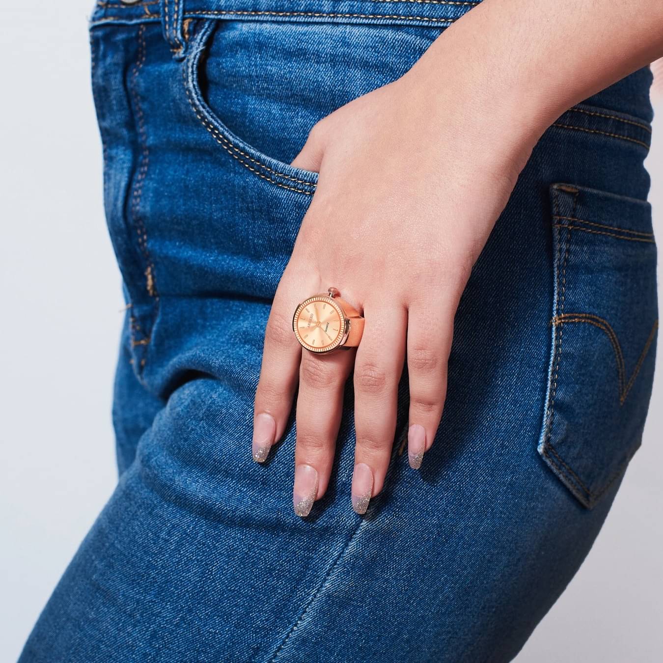 Abrexo Rose Gold Single Finger Rings ( Pack of 1 ) Abrexo Rose Gold Single Finger Rings ( Pack of 1 )