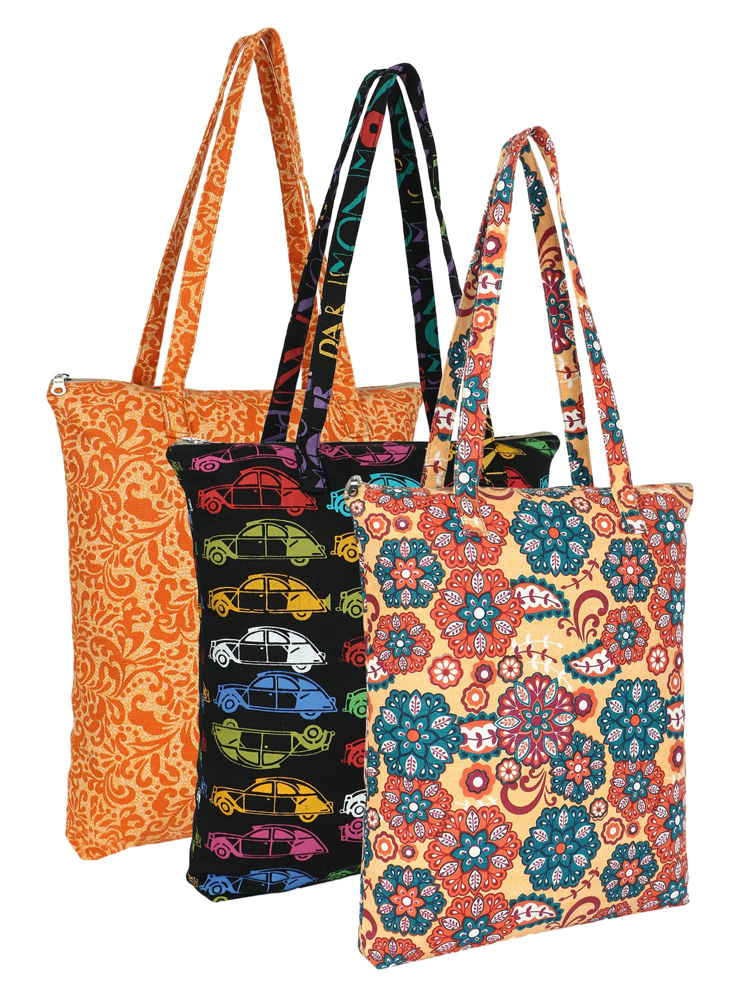     			Anekaant Shoulder Bag Cotton Set of 3 ( Multicolor )