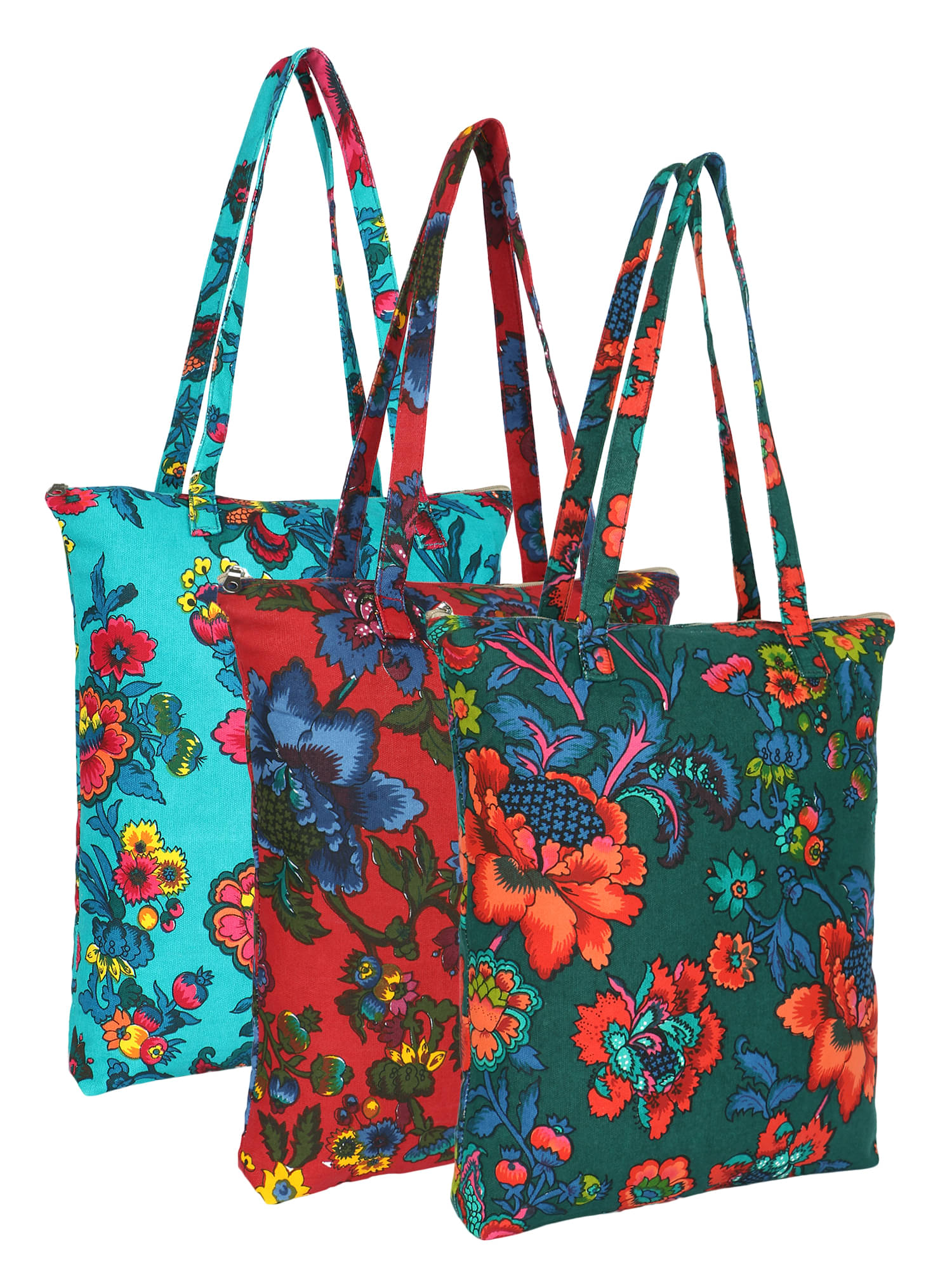     			Anekaant Turquoise Cotton Shoulder Bag