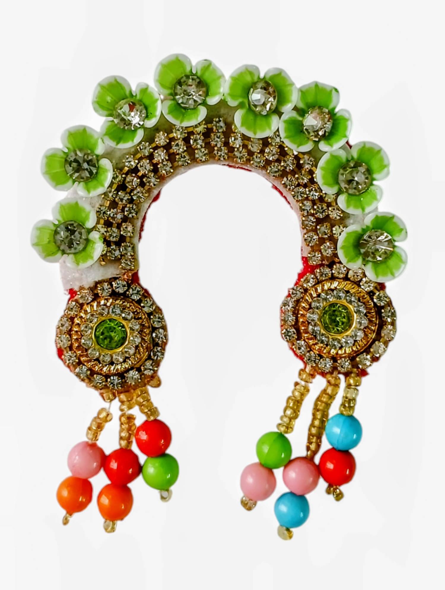     			Cherry Tree Durga Mata Green Crystal Jewellery ( Pack of 1 )