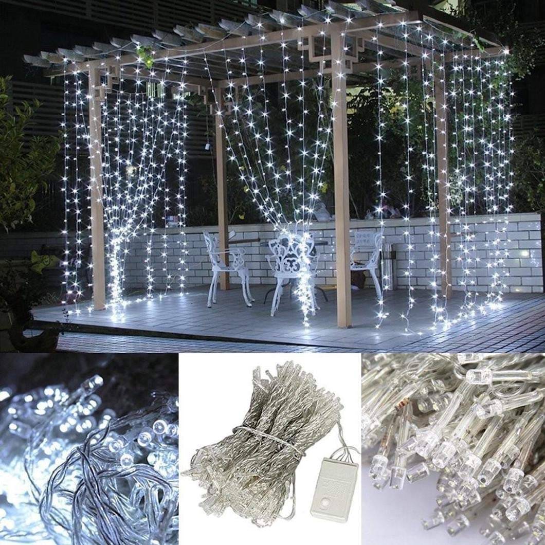     			EKRAJ White 3M Curtain String Light ( Pack of 1 )