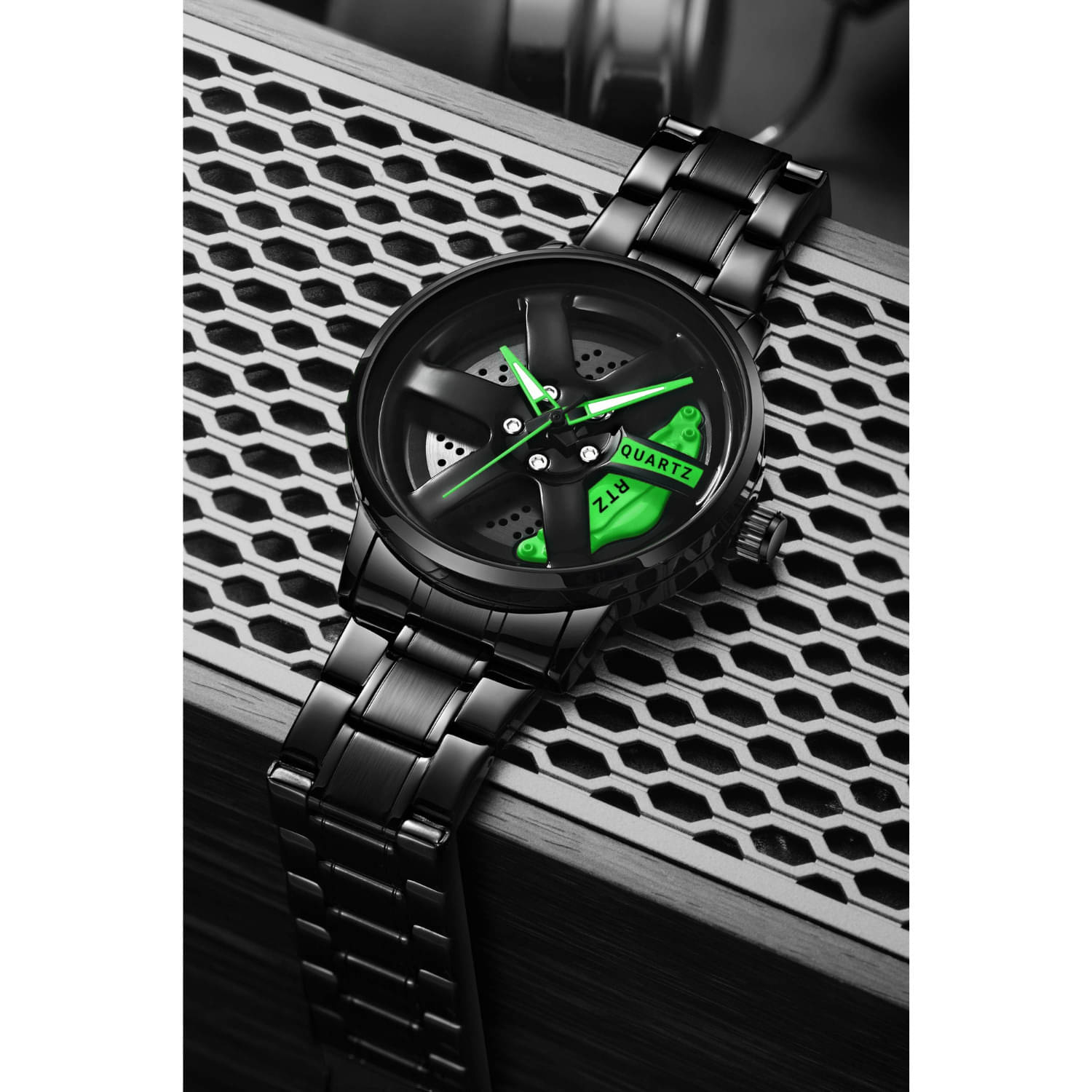     			EMPERO Black Stainless Steel Analog Men's Watch