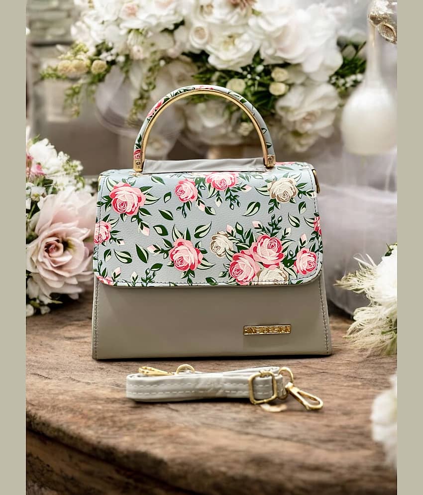 Fine Design Dark Grey PU Sling Bag - Handbags | Buy online on ZillyBuy