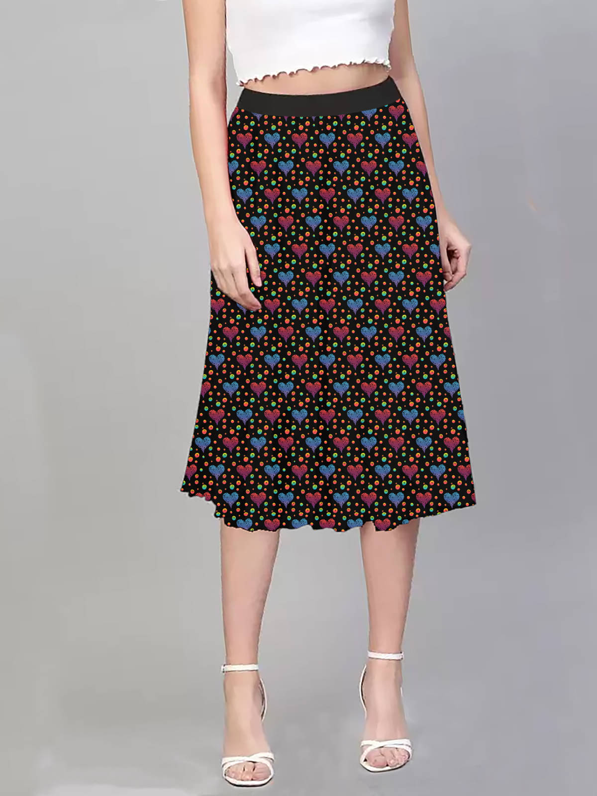 Finian Multi Color Blended Women's Flared Skirt ( Pack of 1 )     			Finian Multi Color Blended Women's Flared Skirt ( Pack of 1 )