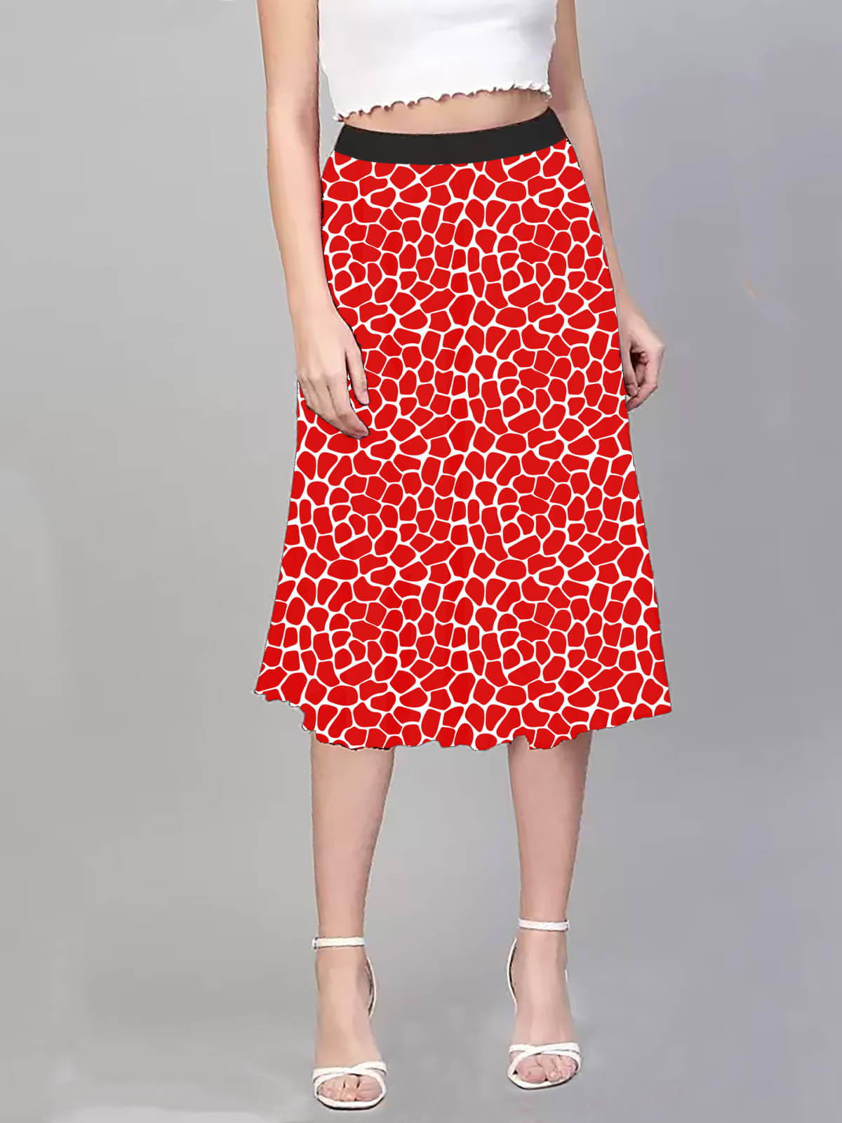     			Finian Multi Color Blended Women's Flared Skirt ( Pack of 1 )