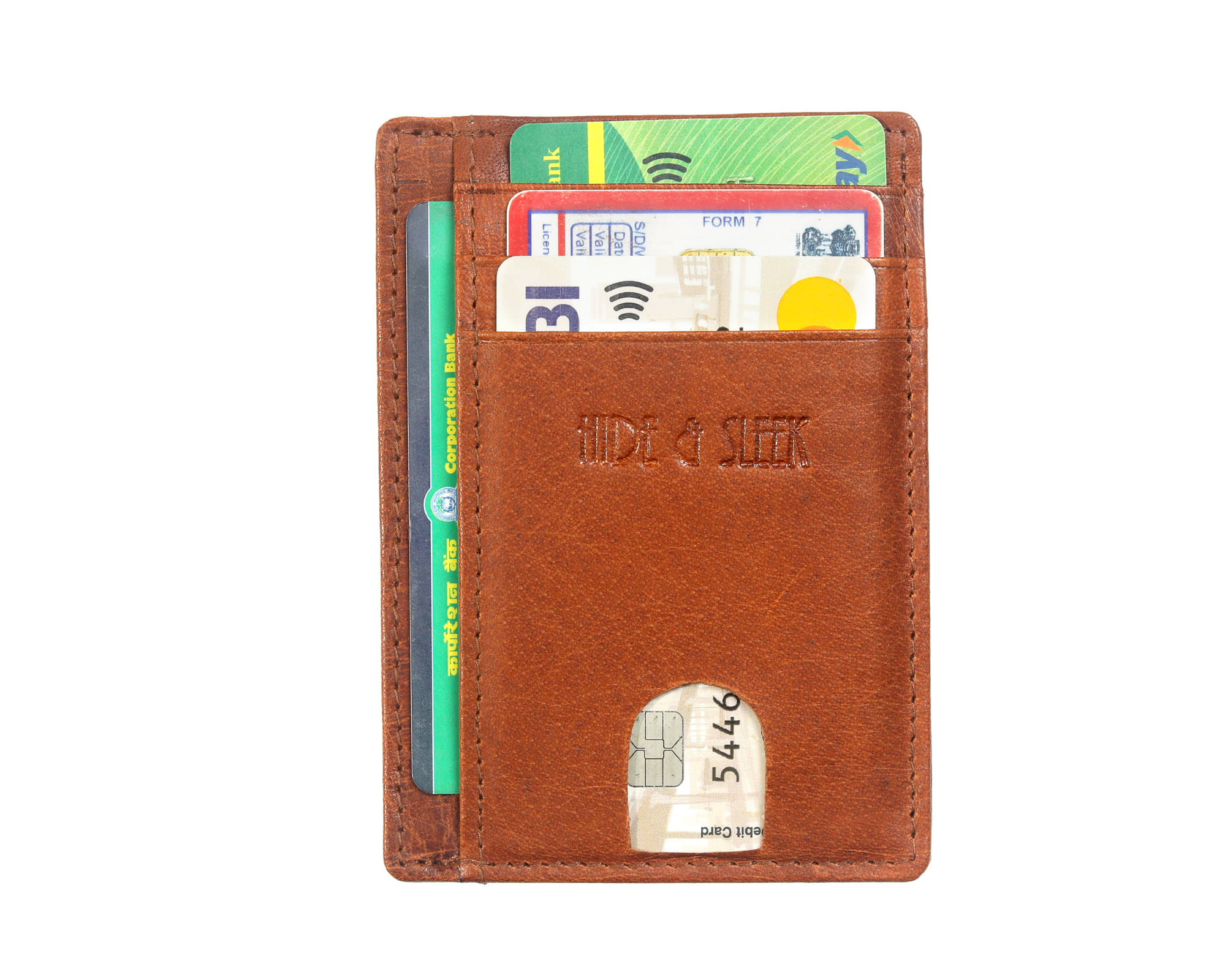     			Hide&Sleek Leather Unisex Card Holder ( Pack of 1 )