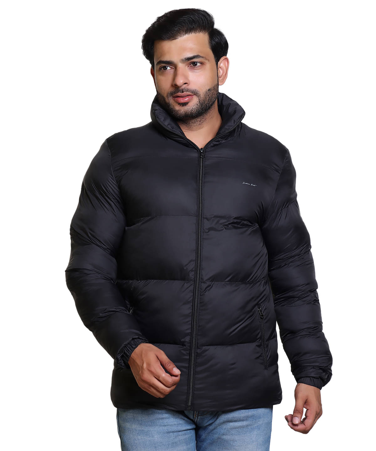 IF-INDIAN FORT Nylon Men's Quilted & Bomber Jacket - Black ( Pack of 1 ) IF-INDIAN FORT Nylon Men's Quilted & Bomber Jacket - Black ( Pack of 1 )