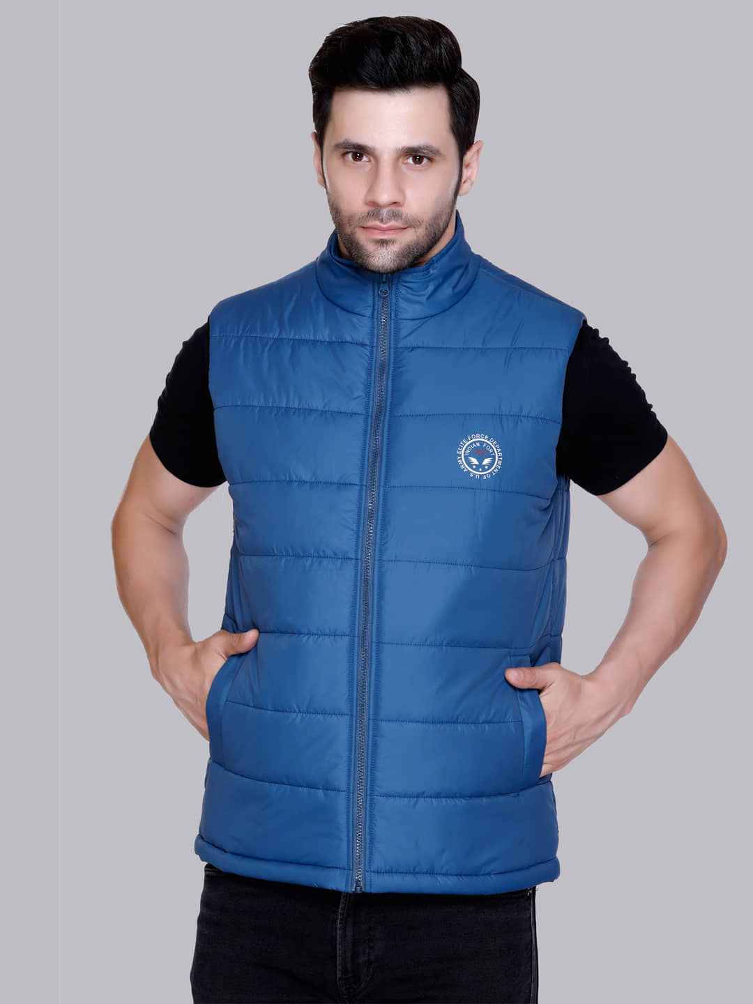 IF-INDIAN FORT Polyester Men's Puffer Jacket - Light Grey ( Pack of 1 ) - Jackets & Coats | Buy online on ZillyBuy