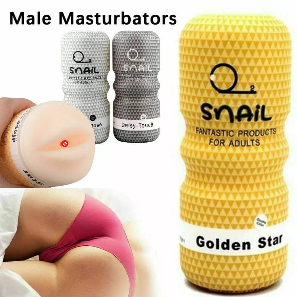 KAMAHOUSE SNAIL CUP MALE MASTURBATOR REALISTIC POCKET PUSSY STROKER VAGINA ORAL ANAL ADULT SEX TOY