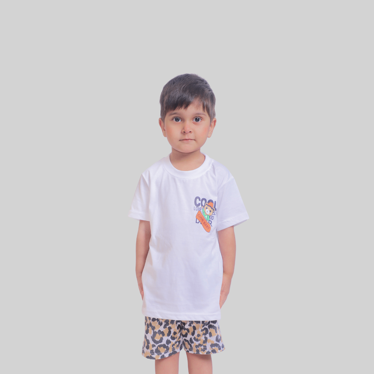     			Kidzee Kingdom Pack of 1 Girls Cotton Top With Shorts ( Multicolor )