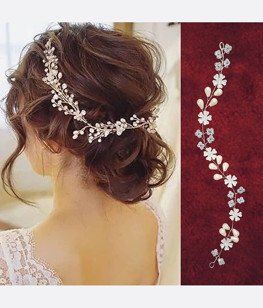 Crystal Bridal Tiara Handmade -1Pc(Silver) - Jewellery Sets | Buy online on ZillyBuy
