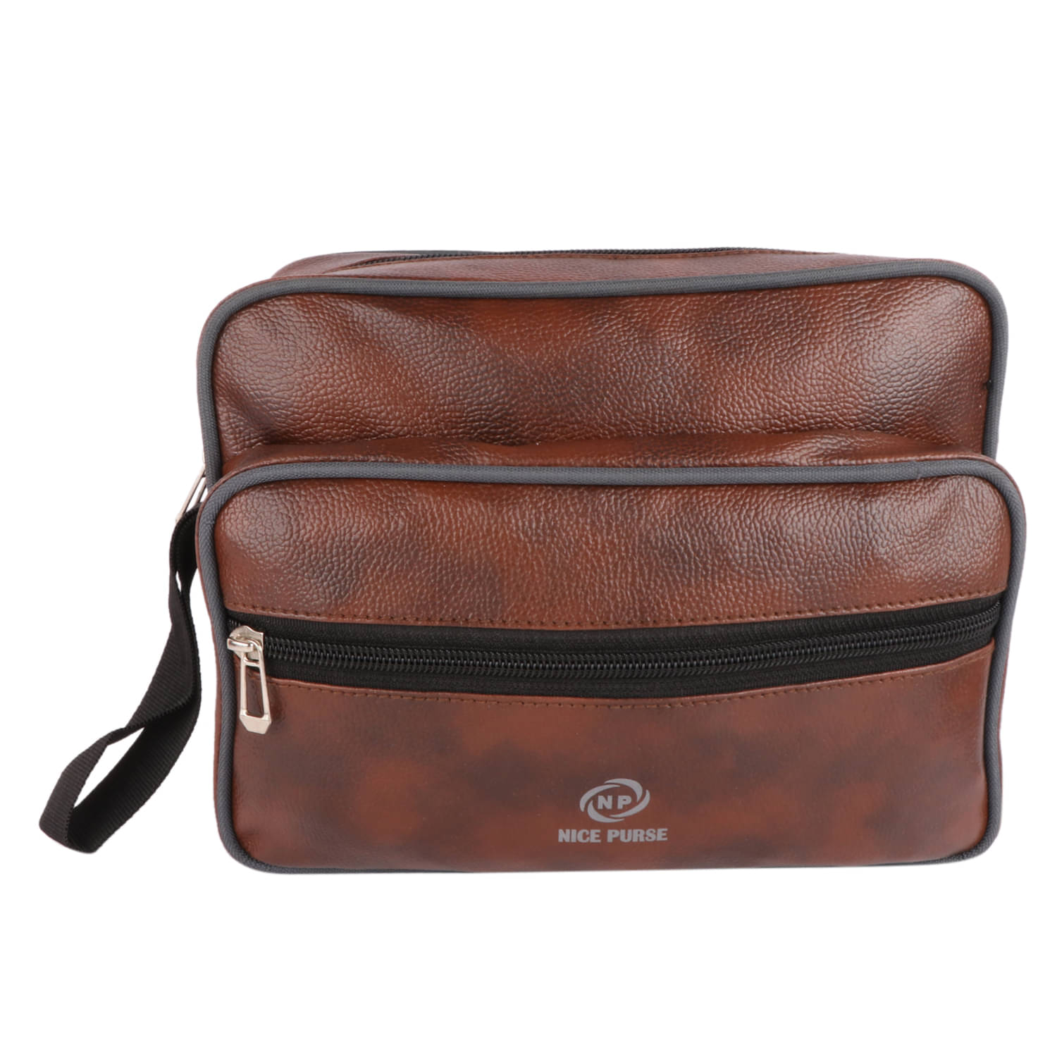     			Nice Purse Brown Shaving Kit Bag