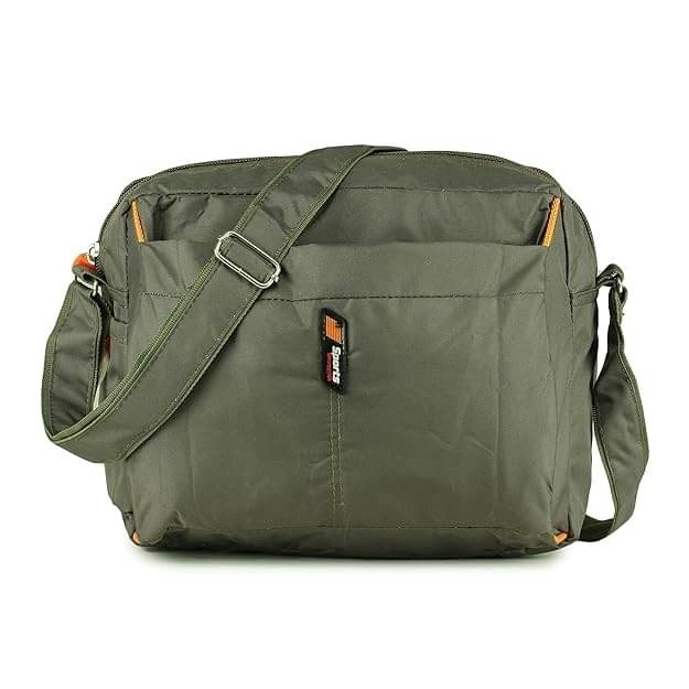     			Ozel Bag Green Solid Messenger Bag