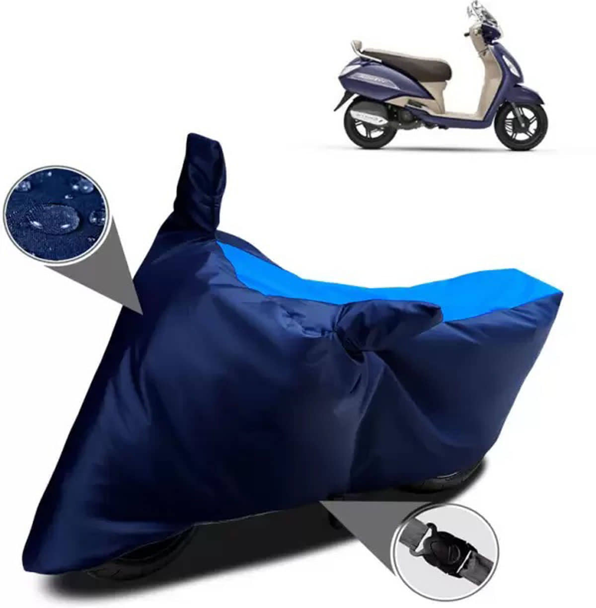 RONISH Bike Body Cover for TVS Jupiter ( Pack of 1 ) , Blue