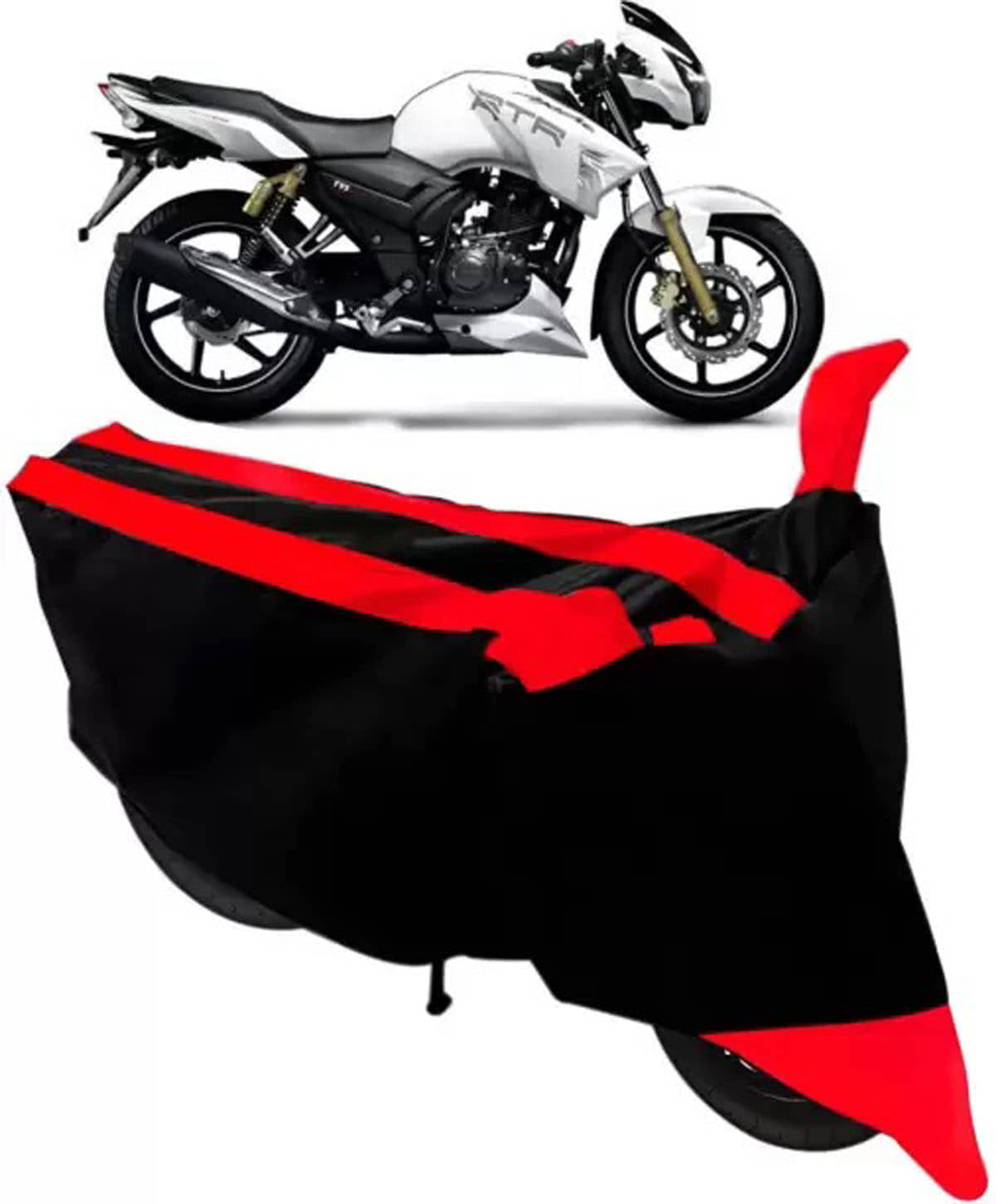 RONISH Bike Body Cover for TVS Apache RTR 160 ( Pack of 1 ) , Red