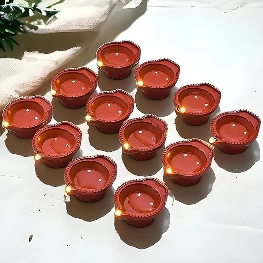     			RRCART - LED T-lite Water Sensor Battery Opearted Red ( Pack of 12 )