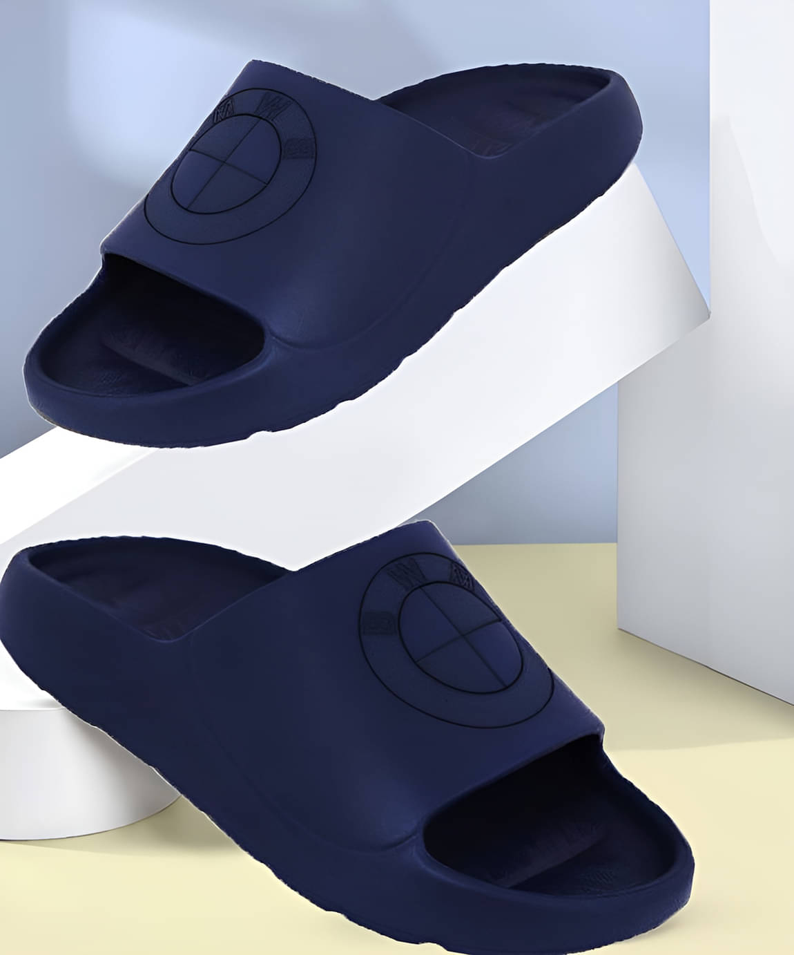     			Secritas Navy Blue Men's Slide Flip Flop