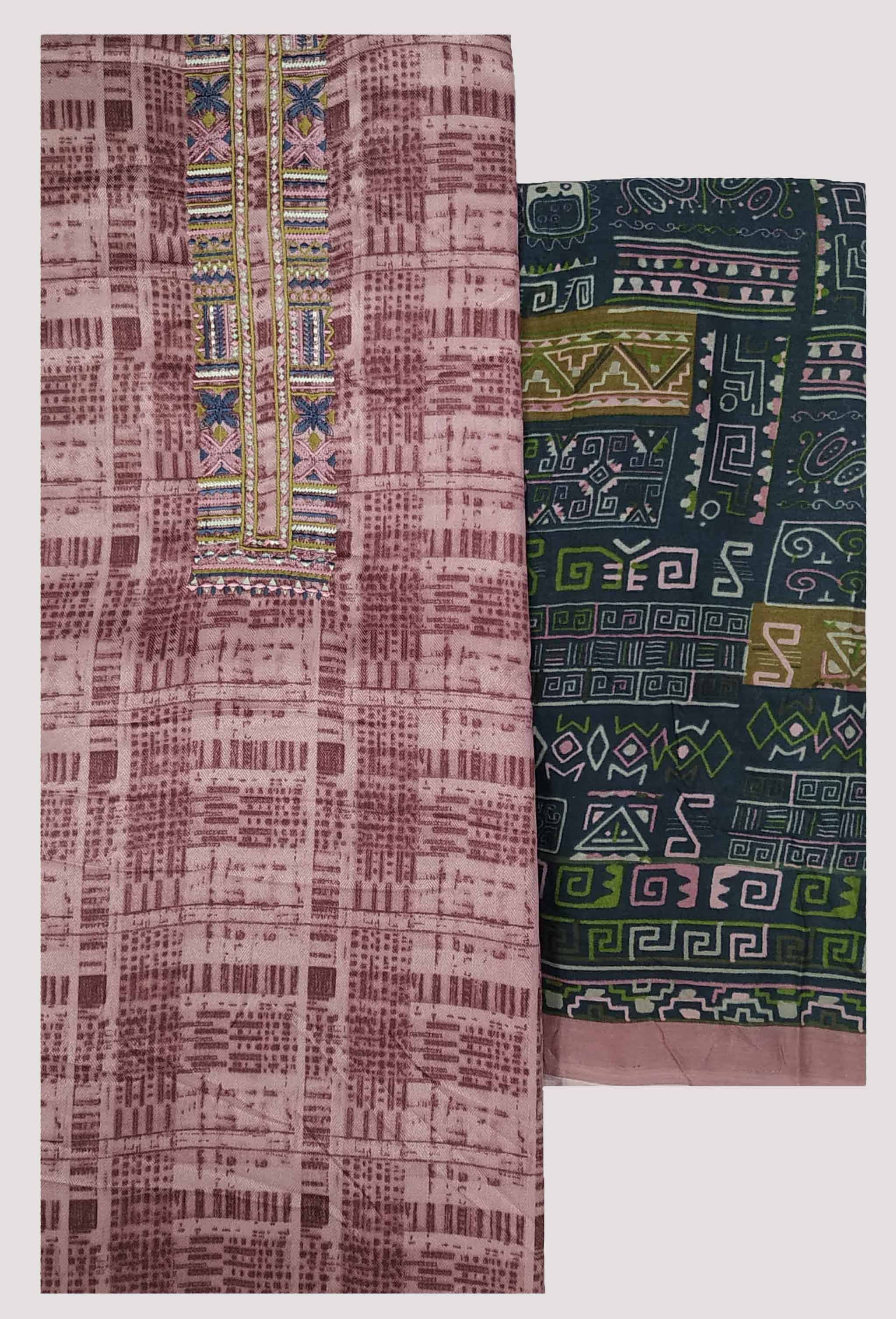 Soul Essence Unstitched Woollen Printed Dress Material - Purple ( Pack of 1 ) Soul Essence Unstitched Woollen Printed Dress Material - Purple ( Pack of 1 )