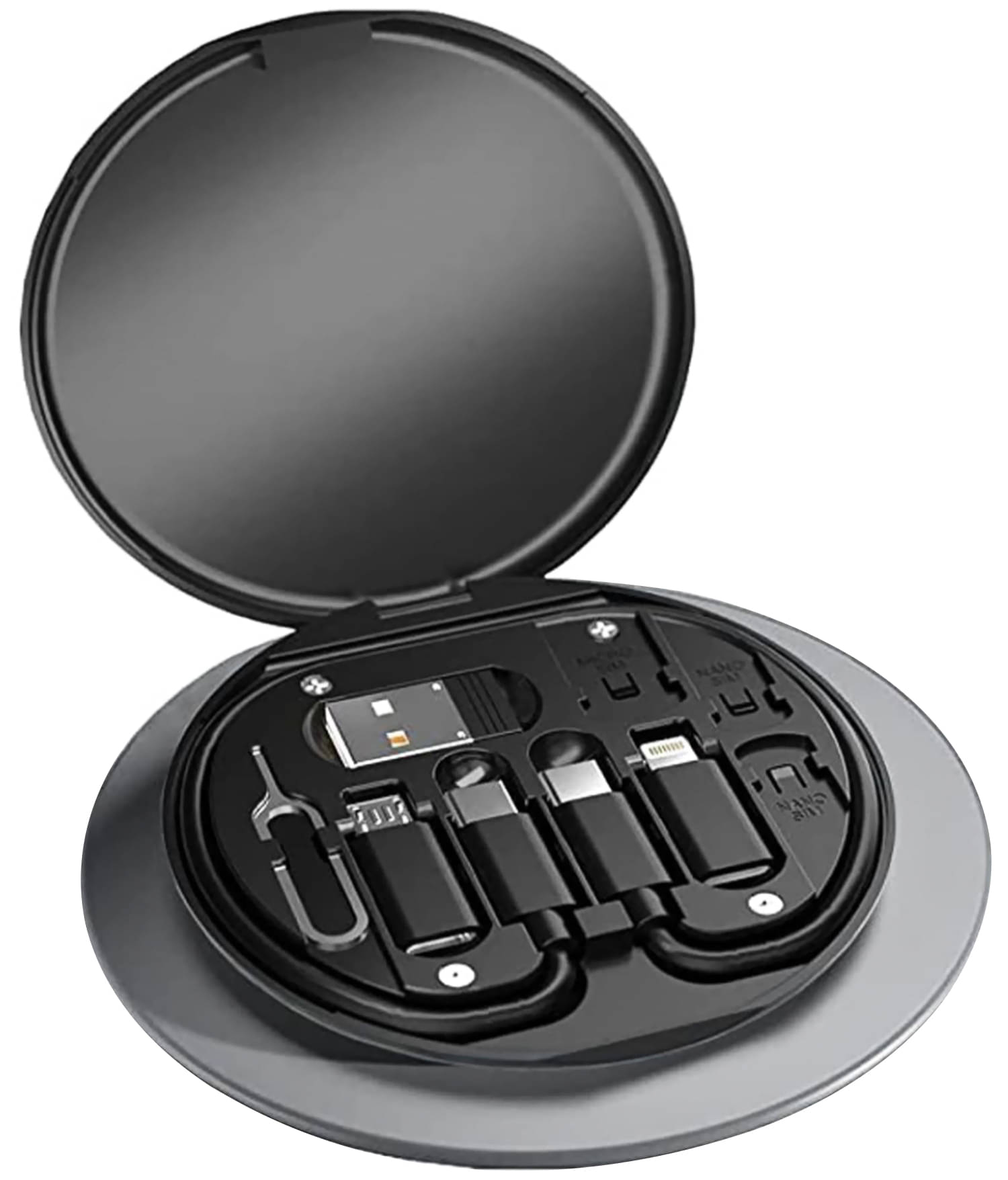 Vertical9 0.25m Data Cables Multi-functional USB Travel kit - Black Vertical9 0.25m Data Cables Multi-functional USB Travel kit - Black