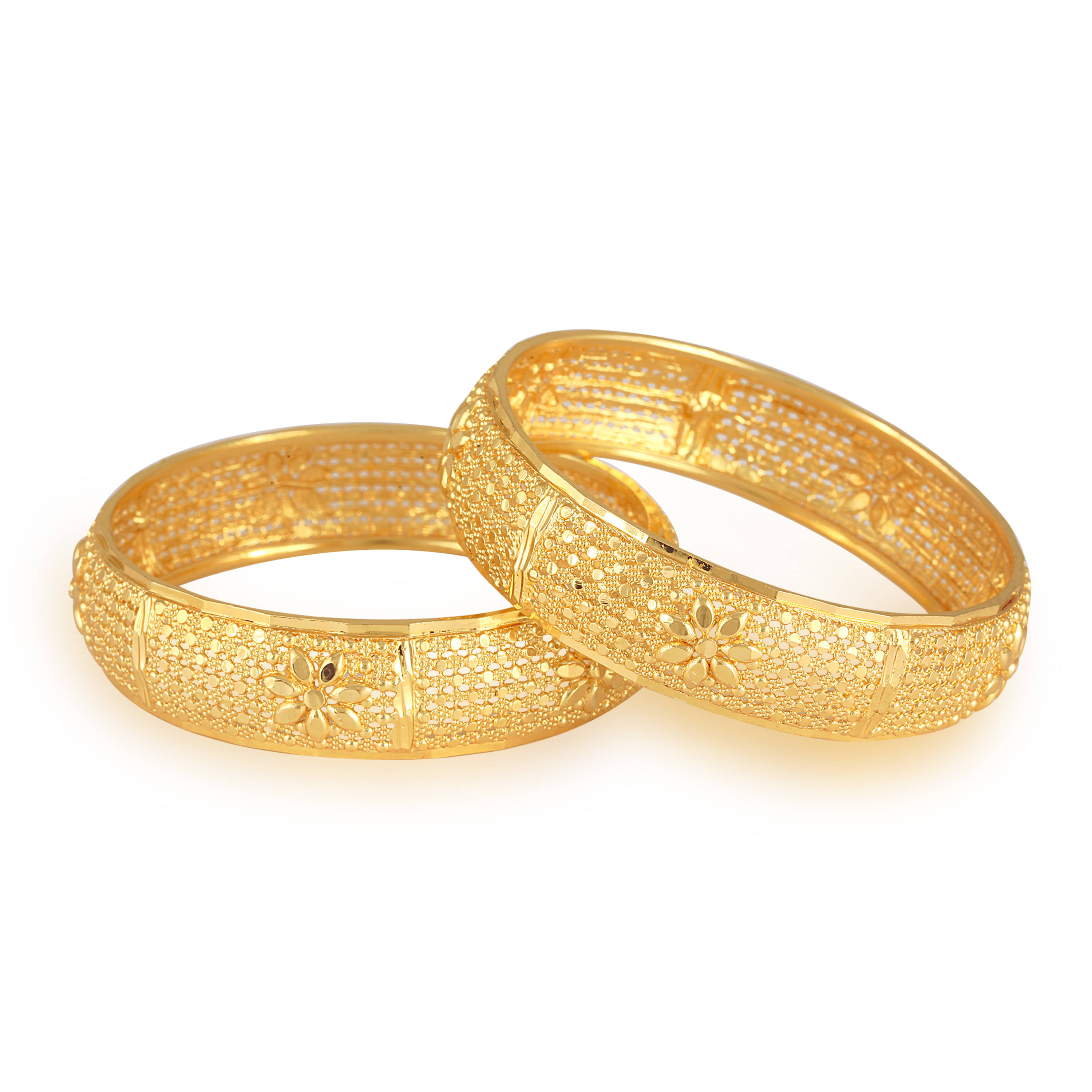     			Vighnaharta Gold Bangle Set ( Pack of 1 )