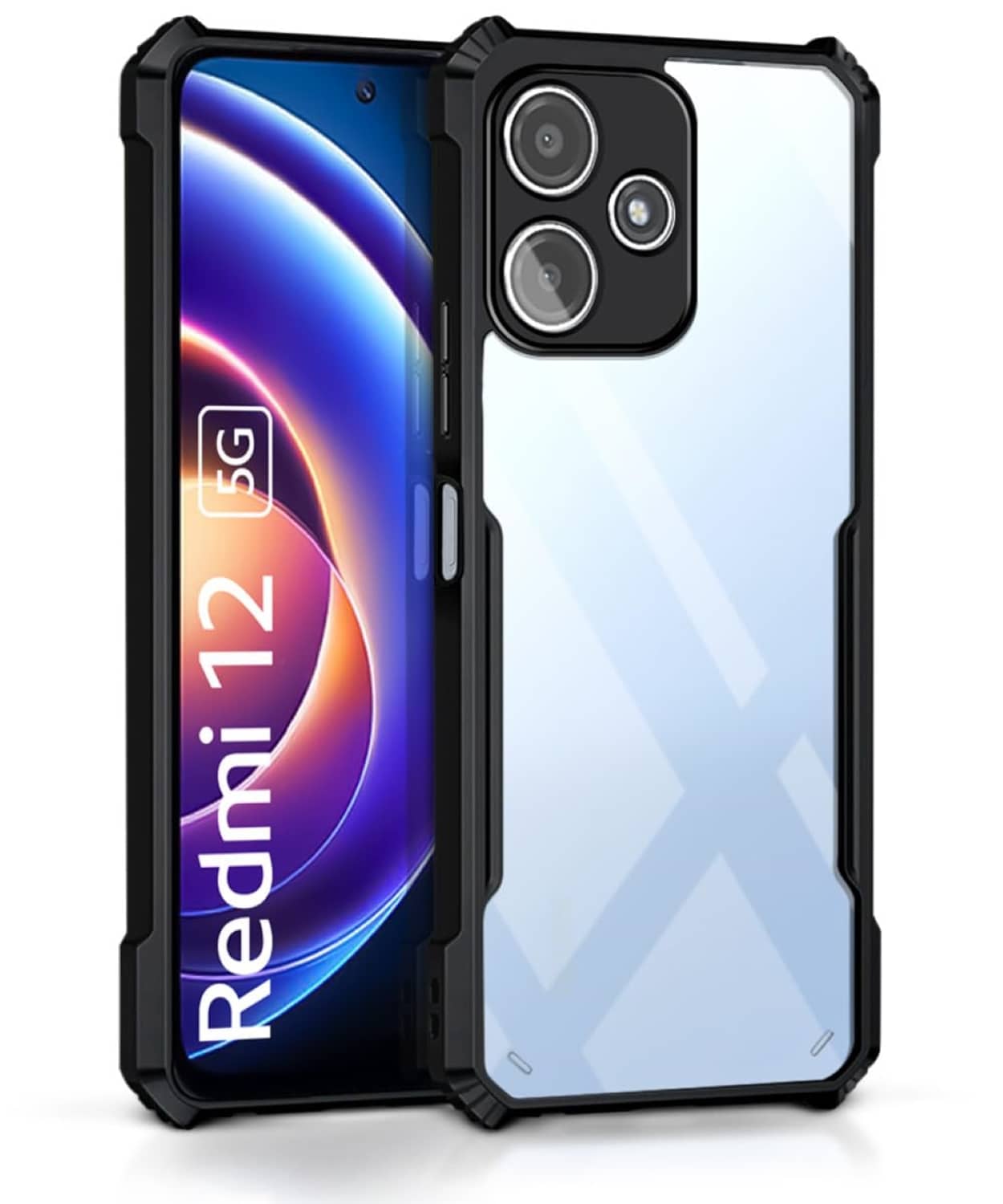 ZAMN Hybrid Covers Compatible For Polycarbonate Redmi 12 5G ( )