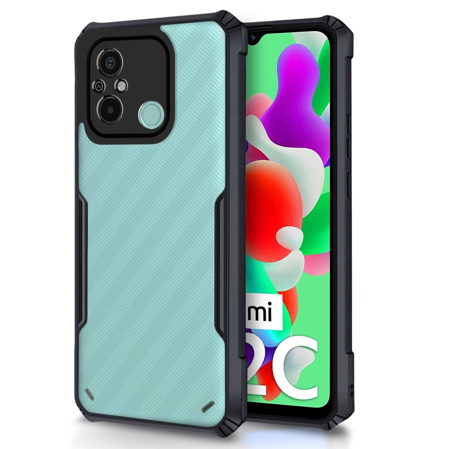 ZAMN Shock Proof Case Compatible For Polycarbonate Redmi 12C ( )