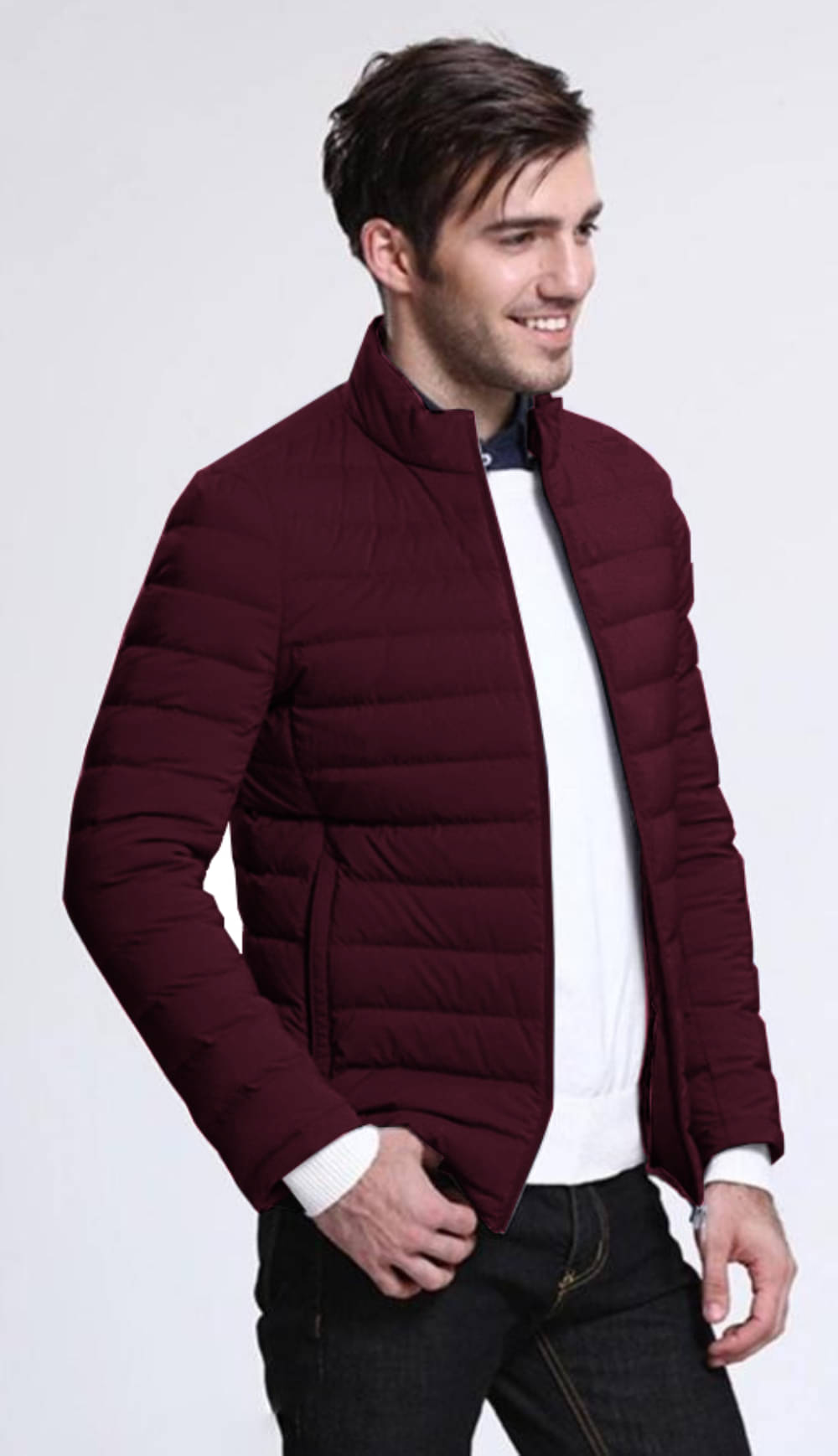     			nikline Polyester Men's Puffer Jacket - Maroon ( Pack of 1 )