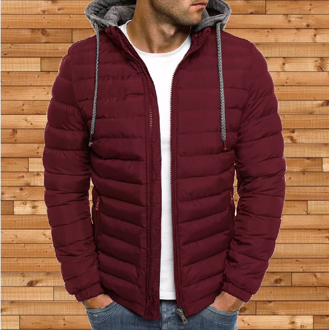     			nikline Polyester Men's Puffer Jacket - Maroon ( Pack of 1 )