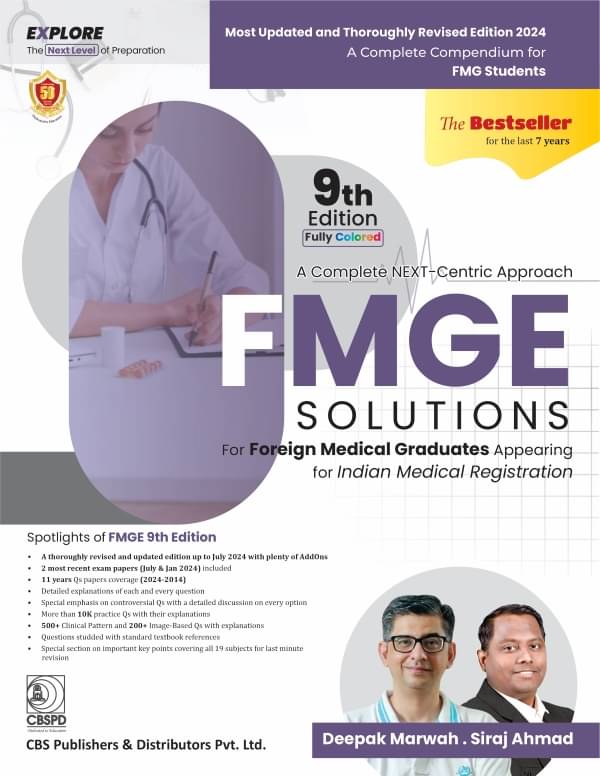     			A Complete NEXT Centric Approach FMGE SOLUTIONS 9th Edition