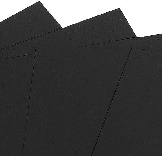     			A4 40 pcs Black Color Sheets Double Sided Colored Origami Folding School, Office Stationery