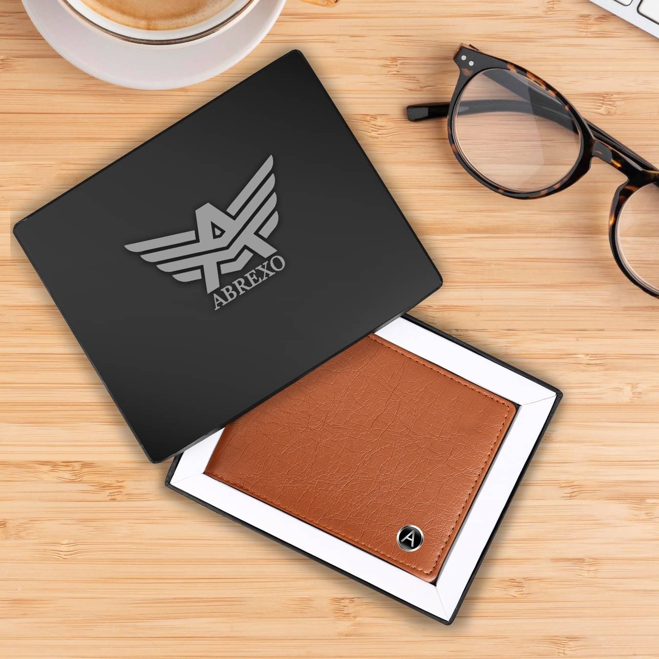 Abrexo Brown/Tan Faux Leather Men's Regular Wallet ( Pack of 1 ) Abrexo Brown/Tan Faux Leather Men's Regular Wallet ( Pack of 1 )