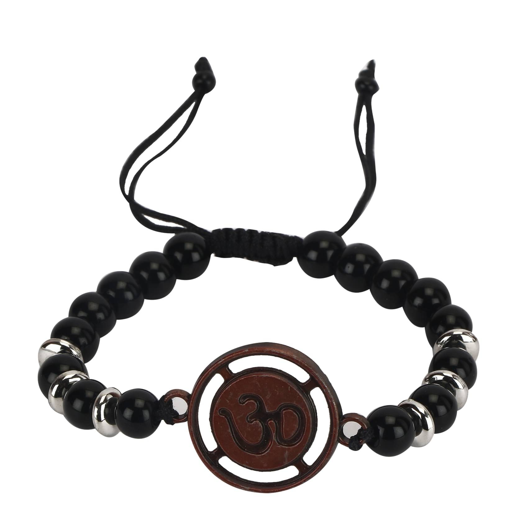     			Chocozone Black Charm Bracelet ( Pack of 1 )