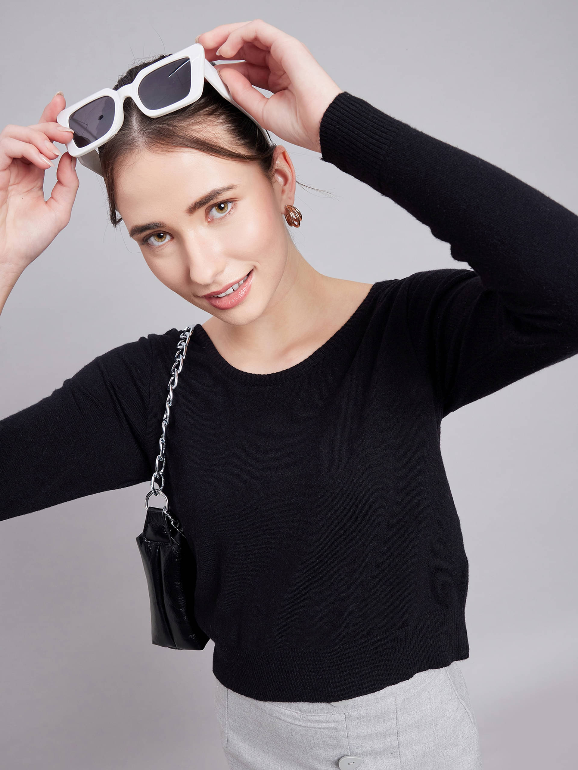 Clapton Women's Woollen Regular Top ( Black ) Clapton Women's Woollen Regular Top ( Black )