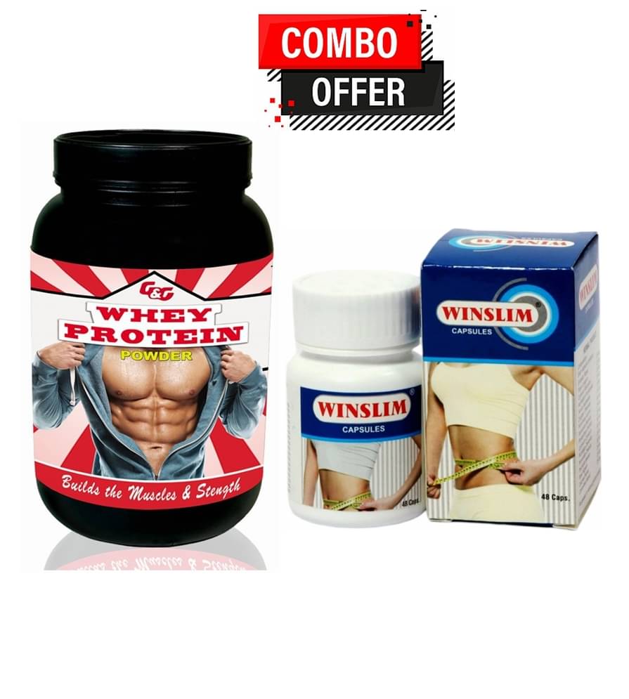 Dr. Chopra G&G Whey Protein Powder 300Gm & Wintrust Winslim Capsule 30 no.s Unflavoured Dr. Chopra G&G Whey Protein Powder 300Gm & Wintrust Winslim Capsule 30 no.s Unflavoured