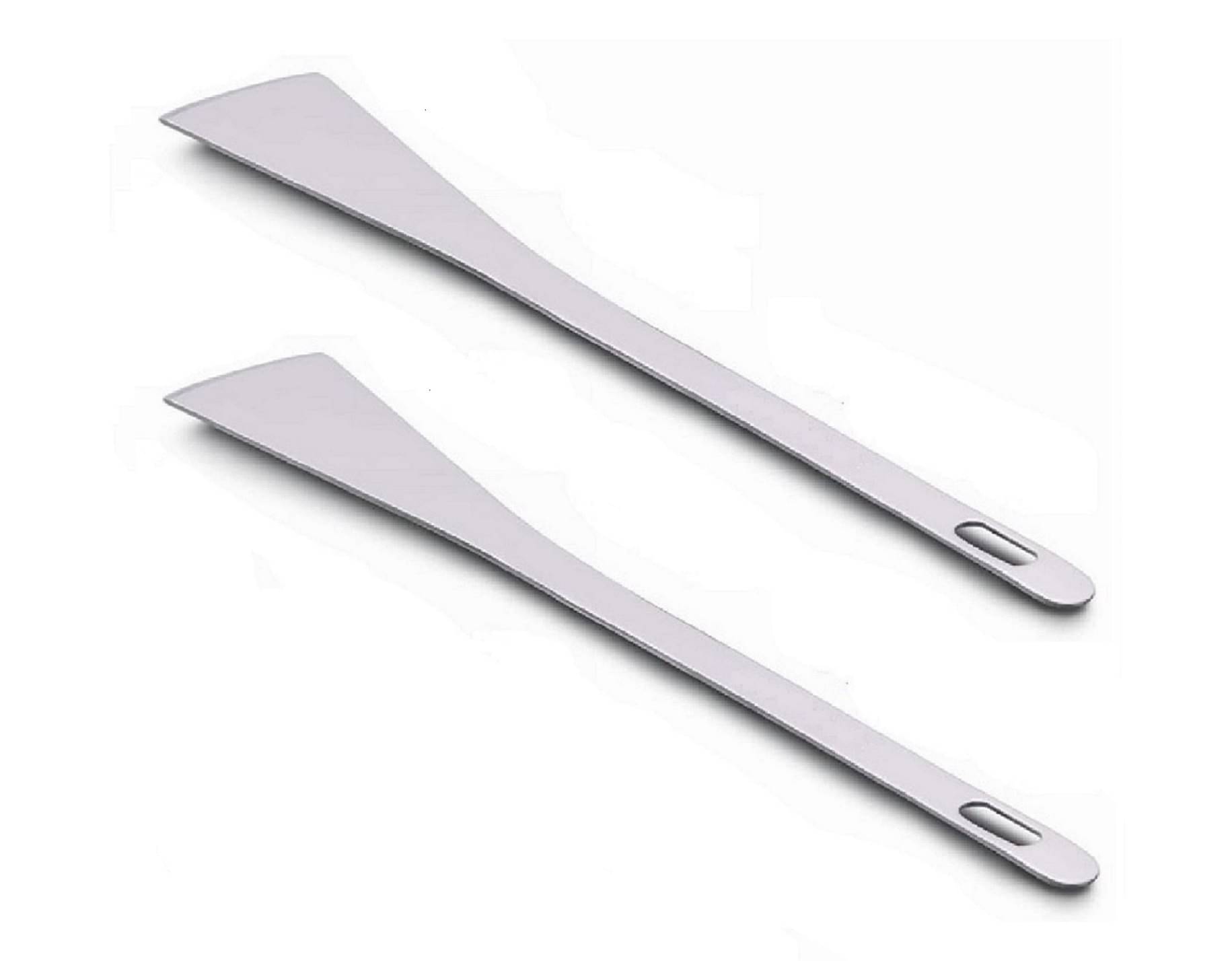     			Dynore Silver Steel Flipper Spatula ( Pack of 2 )
