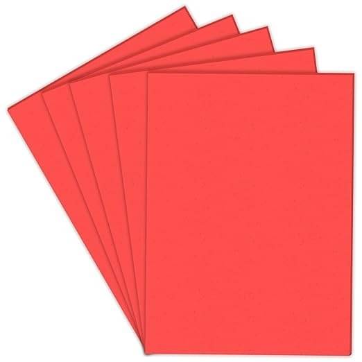 Eclet 40 pcs RED Color Sheets 120-180 GSM Copy Printing Papers/Art and Craft Paper A4 Sheets Double Sided Colored Origami Folding School, Office Stationery (RED) Eclet 40 pcs RED Color Sheets 120-180 GSM Copy Printing Papers/Art and Craft Paper A4 Sheets Double Sided Colored Origami Folding School, Office Stationery (RED)