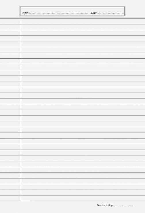     			ECLET A4 Size One Side Ruled Sheets for Project/Assignment/Practical/Homework (Pack OF 60 Sheets)