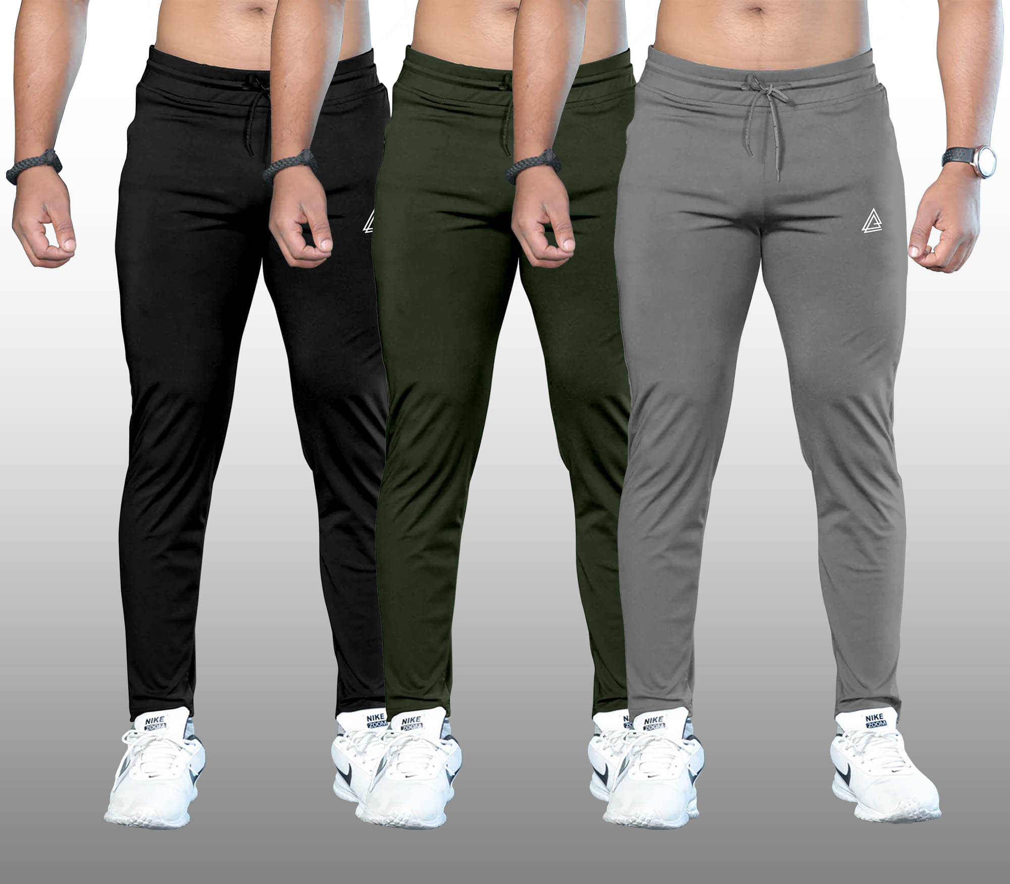 FTX Blue Lycra Men's Trackpants ( Pack of 3 ) FTX Blue Lycra Men's Trackpants ( Pack of 3 )