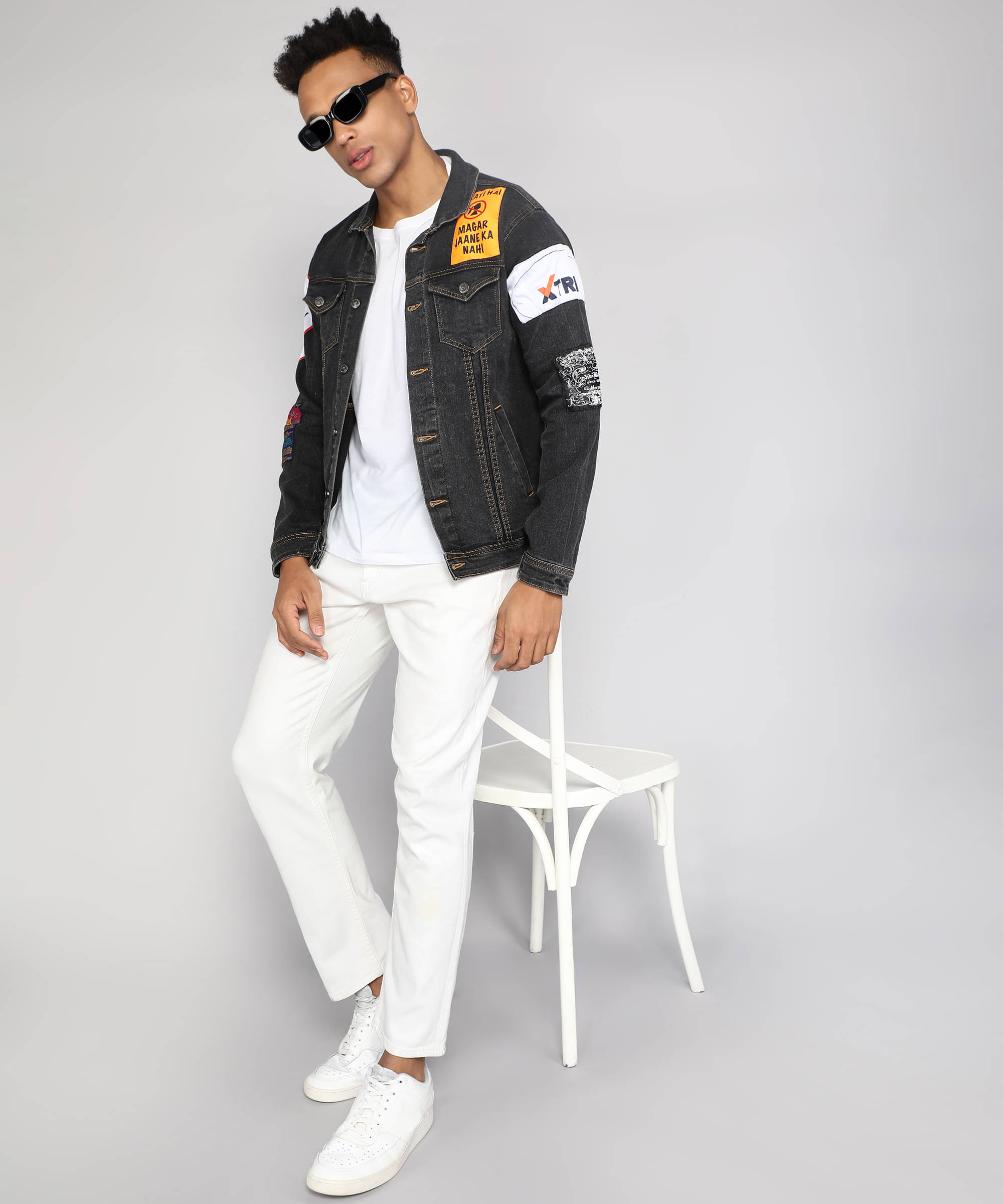     			FTX Denim Men's Denim Jacket - Charcoal ( Pack of 1 )