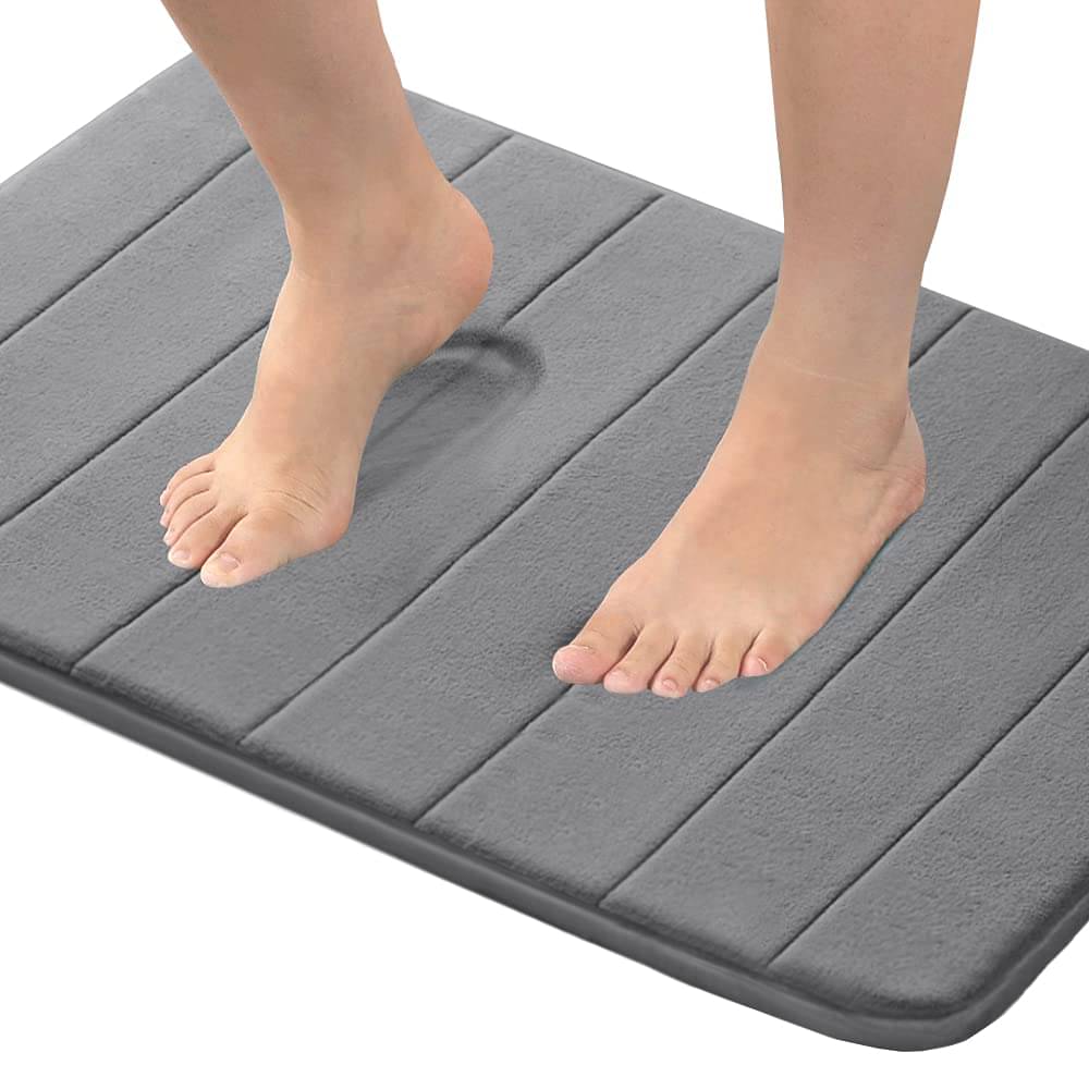    			HEXA HUB Gray Cotton Rectangular Floor Mat ( Pack of 1 )